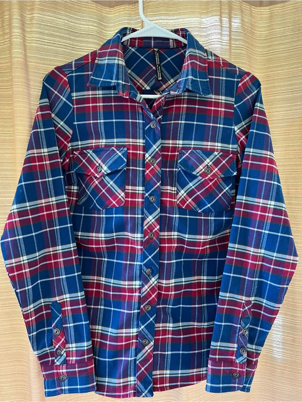 Kuhl Blue and Red Plaid Button-Down Women's Shirt